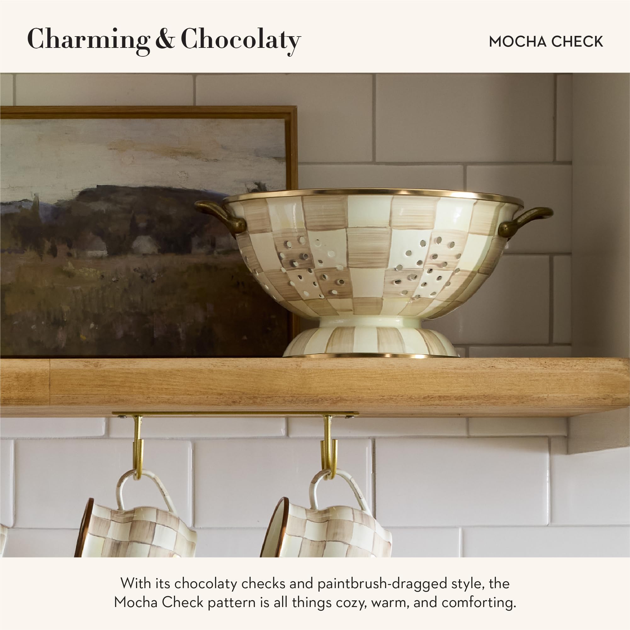 Amazon.com: MACKENZIE-CHILDS Enamel Colander, Decorative Kitchen